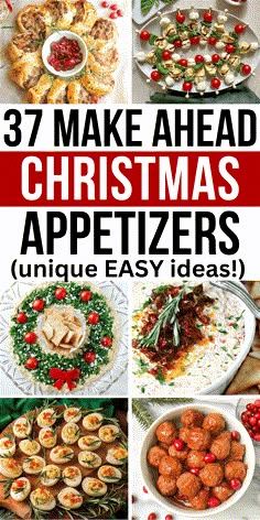 Bitesize Appetizers, Thanksgiving Easy Recipes, Christmas Party Finger Foods, Easy Holiday Snacks, Easy Christmas Appetizers, Xmas Appetizers, Make Ahead Christmas Appetizers, Holiday Appetizers Christmas, Easy Make Ahead Appetizers