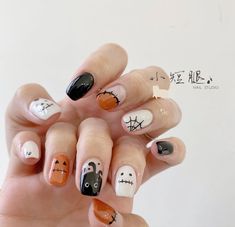 Korean Nail Art, Korean Nails, Nail Box, Nail Paint, Feet Nails, Halloween Nails, Simple Nails