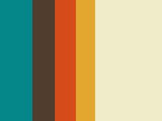 an orange, green and brown striped background