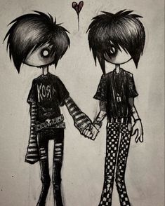 Old Emo Art, Emo Love Art, Emo Drawing 2000s, Emo Artstyle 2000s, 2000s Emo Art, Emo Artstyle, Emo Cartoons