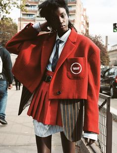 Model Interview, Anok Yai, I D Magazine, Mode Editorials, 가을 패션, Mode Inspiration, Outfits Casuales, Preppy Style, Look Fashion