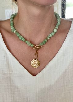 Make a splash with the By the Sea Beaded Toggle Necklace. Featuring a unique toggle design, this necklace is crafted with luminescent stone-like beads of jade and white. The subtle highlights make this piece perfect for everyday wear. Lobster clasp closure Front toggle design Length: 10" with 4" extender Comes in the colors jade or white (each sold separately). Jewellery Making, Highlights, Subtle Highlights, Toggle Necklace, By The Sea, Lobster Clasp, The Sea, Jade, Everyday Wear