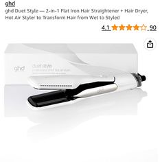 Ghd White Color Flat Iron Hair, Ghd Hair, Hair Straighteners Flat Irons, Iron Hair, Flat Iron, Hair Tools, Hair Dryer, Hot Air, Hair Straightener