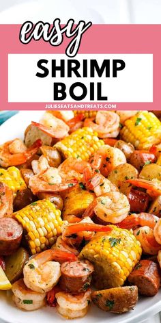 shrimp boil with corn on the cob