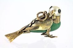 Bird charm 4 Necklace, Interesting Jewelry, Jewel Encrusted, Golden Ticket, Silver Wedding Jewelry, Vintage Charm Bracelet, Romantic Jewellery, Bird Charm, Bird Pendant