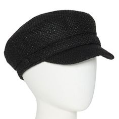 Base Material: 100% PolyesterLining: Fully LinedLining Material: PolyesterCare: Spot CleanBrim Width: 2 InchCountry of Origin: Imported Clothes, Black, Hats, Cadet Hat, Handbag Accessories, Women Handbags, Free Shipping