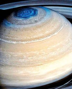 the planet saturn as seen by nasa's cassnification camera in this image