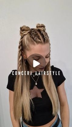 Poppy ✨️♏️ on Instagram: "Going to see @fallinginreverse this friday in Frankfurt, Germany with my best friend 🔥 Shall I do this hairstyle ?!

🎸 You don't even imagine how excited I am, I listen to them for 15 years, was waiting for a Europe tour for so long !!! @ronnieronnieradke !!!

Styling cream & hairspray @schwarzkopf
Hairbrush @thesmoothcompany__
Piercing linked in my bio @poppy_hairstyles 

. 

. 

#fallinginreversefans #fallinginreverse #concerthair #concert #concerthairstyle  #halfuphairstyle #halfuphair #halfuphalfdown #braidedhair #braidedhairstyles #coiffure #hair #hairstyle #hairstylevideo #hairstyletutorial #braidtrends #hairstyle2024 #braids #braidinspo #hairidea #hairstyle #hairtutorials #braidstyles" Poppy Hairstyles, Braid Trends, Concert Hairstyles, Europe Tour, With My Best Friend, Frankfurt Germany, Falling In Reverse, Europe Tours, Styling Cream