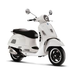 a white scooter is shown on a white background