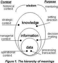 three circles labeled in different languages with the words information, data, and other things