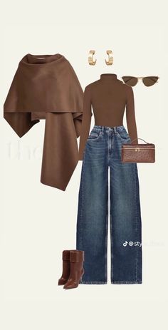 Mode Style Anglais, Fall Outfits Trendy, Design Moda, Outfit Chic, Look Retro, Everyday Fashion Outfits, Casual Day Outfits, Looks Street Style, Stylish Work Outfits