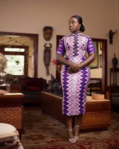 THE BEST AND STYLISH KENTE STYLES IN 2019 Kente Dress Styles, African Dress Styles, Skirt Styles, Kente Dress, Nubian Queen, Ankara Gown