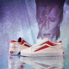 Vans x DB Old Skool | Shop At Vans Vans Limited Edition, Gq Australia, Vans Vintage, Aladdin Sane, Red Vans, Cool Vans, Ziggy Stardust