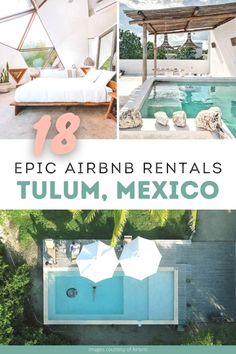 I've scoured the internet to find the absolute best Airbnbs in Tulum for every budget so you don't have to. These Tulum airbnbs are perfect for a girls trip to Tulum or a romantic weekend getaway. They are also some of the most instagrammable places in Tulum. #tulummexico | tulum airbnb | tulum mexico airbnb | best airbnb tulum | best airbnb in tulum | best air bnb tulum | best places to stay in tulum mexico | where to stay in tulum mexico | tulum vacation rentals | tulum house rental Tulum Airbnb, Tulum House, Mexico Airbnb, Mexico Bachelorette