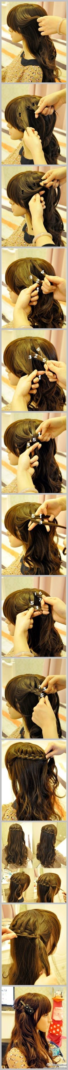 pretty half up look! Salon Ideas, Style Hair, Hair Envy, Hair Today, Hair Care Tips, Great Hair