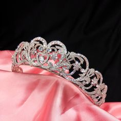 Please note. Our tiaras are produced to a standard size but as they are made of copper they are flexible, this flexibility allows for adjustment to cater for varying head sizes and hair styles. Once adjusted to the required fit the tiara can be pinned in place using the holes on each end of the frame. Performing these two necessary simple actions will ensure that the tiara stays firmly in place for as long as required. Measures: 14.5cm(diameter) X 4cm(height at the centre) Luxury Princess Diana Spencer Tiara, Princess Diana Tiara, Diana Tiara, Princess Diana Jewelry, Diana Wedding, Princess Diana Family, Wedding Luxury, Lady Diana Spencer