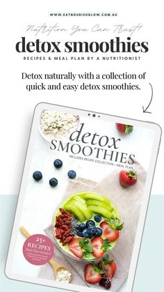 COOKBOOK | Detox Smoothie Recipe Cookbook & Meal Plan (by a Nutritionist) .. Feeling sluggish and bloated? Want to detox from sugar foods? Kick-start your weight loss and healthy journey with this nutritionist-approved detox program. You'll feel lighter and more energised in just 5 days with our delicious and easy-to-follow Detox Smoothie Cookbook & 5-Day Meal Plan! 🍓 detox smoothies | detox meal plan | healthy smoothies | smoothie meals plan | easy smoothie recipes Smoothie Meals, Detox From Sugar, Sugar Foods, Feeling Sluggish, Healthy Journey