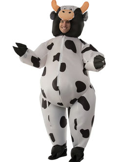 a man in a costume that looks like a cow