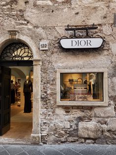 the entrance to a store called dior