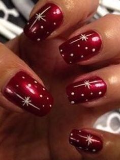 Diy Christmas Nail Designs, Christmas Present Nails, Christmas Nails Diy, Manicure Nail Designs, Ombre Nail, Holiday Nail Designs, Cute Christmas Nails, Christmas Gel Nails