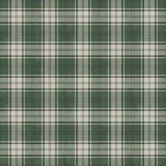 a green and white plaid fabric