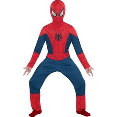 a person in a spider man costume