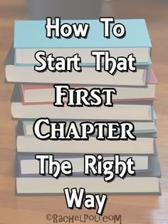 stack of books with text overlay how to start that first charter the right way