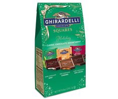 ghirardtelli chocolates holiday assortment, 3 5 - ounce bags pack of 12