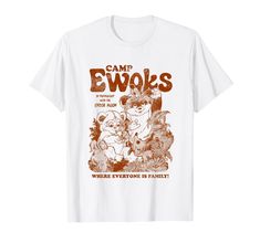 PRICES MAY VARY. Official Star Wars Merchandise Star Wars Ewoks T Shirts for Boys, Girls, Men, and Women; Men’s Ewoks T Shirts; Women’s Ewoks T Shirts; Kids’ Ewoks Tee Shirts; Star Wars Ewoks Hoodies; T Shirts for Galaxy’s Edge; Wicket; Kneesaa; Ewok; Camp; Summer; Endor; Retro; Vintage; Ewoks Cartoon Lightweight, Classic fit, Double-needle sleeve and bottom hem Camping Clothes, Shirts For Boys, Star Wars Tees, Distressed T Shirt, Star Wars Merchandise, Vintage Camping, T Shirts Women, Camping Outfits, Shirts Women