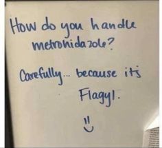 a whiteboard with writing on it that says how do you handle method? carefully - because its flag