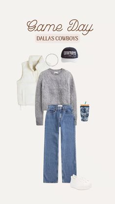 Dallas Cowboys Game Day Outfit, Dallas Cowboys Outfits, Dallas Cowboys Game, College Gameday Outfits, Day Outfit Ideas, Cowboys Nfl, Sports Event