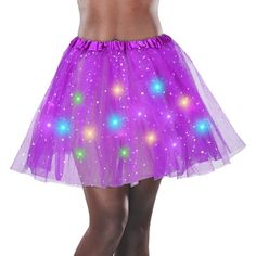 PRICES MAY VARY. 100% Polyester Imported Button closure Machine Wash LED TUTU SKIRT: Festival led skirt is made of hard yarn, classic style, lightweight, fluffy, semi see-through, breathability. 3 layers tulle tutus, more fluffy and beautiful. The womens tutu can be matched with the different costume or be worn with leggings as skirts. ELASTIC WAIST SIZE: tutu with stars are elastic and comfortable for you to wear, each measures approx. 40 cm/ 15.75 inches in length, suitable for women with a wa Led Skirt, Tutu For Women, Led Tutu, Tutu Women, Neon Skirt, Tutu Skirt Women, Costume Tutu, Sparkly Skirt, Gonna In Tulle