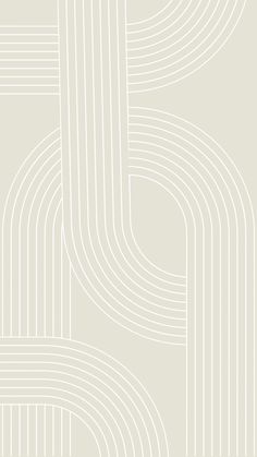 a white wallpaper with lines and curves in the shape of an intertwined circle