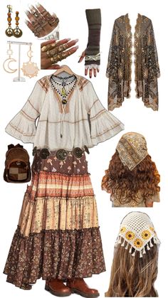 Fantasy Clothing, Style Boho, Bohemian Style, Boho Chic, My Style, How To Wear, Clothes