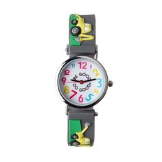 "The new Arvo Kids Watch is a fun way for kids to learn to tell time! The colorful watch dial features the positive encouragement to BE GOOD, DO GOOD®, an important reminder for us all. The colorful Arvo 3D Watch Strap is interchangeable, so order additional Arvo 3D Watch Straps to make the Arvo Kids Watch even more fun!  Sizing - Adjustable. Fits wrists approximately 5.25\" to 6.75\" in circumference 3D Watch Strap Material - PVC Splash Water Resistant For ages 5-9 Arvo donates a portion of every sale from its website to a good cause in its effort to be socially responsible, to better the lives of those it can.  BE GOOD, DO GOOD® is our motto! To learn more about how Arvo donates, visit Arvo Gives." Be Good Do Good, Learn To Tell Time, Colorful Watches, Construction For Kids, Kids Watch, Positive Encouragement, Watch Dial, Construction Design, Kids Watches