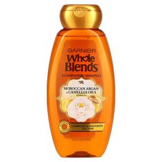 Garnier, Whole Blends, Illuminating Shampoo, Moroccan Argan & Camellia Oils Extracts, 12.5 fl oz (370 ml) Garnier Whole Blends, Whole Blends, Camellia Oil, Unique Fragrance, Dull Hair, Childrens Health, Naturally Beautiful, Paraben Free Products, Cruelty Free