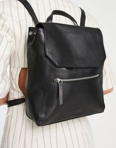 Soft Leather Backpack, Suede Backpack, Vegan Leather Backpack, Where To Buy Clothes, Black Leather Backpack, On Wednesday, Platform Sneakers, Pocket Detail, Black Faux Leather