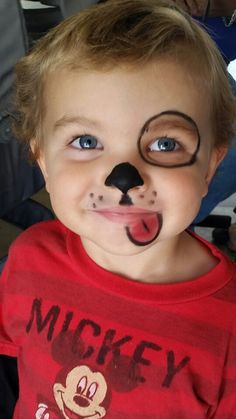 Basic Face Paint, Puppy Face Paint, Kids Halloween Face, Dog Face Paints, Easy Halloween Face Painting