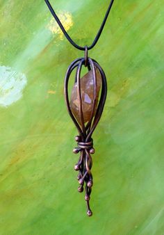 Copper Pendants Quartz Pendant Necklace, Wire Wrapping Stones, Diy Wire Jewelry