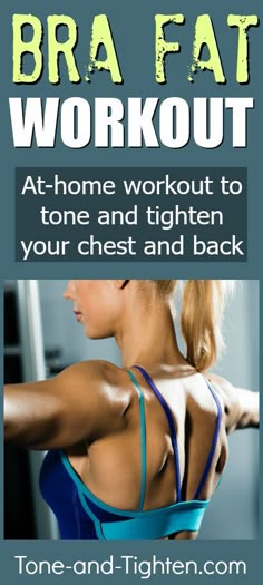 Great at-home workout to banish back fat forever! From Tone-and-Tighten.com Bra Fat Workout, At Home Workout, Fat Workout, Back Fat, Toning Workouts, Yoga Sequences, Fat To Fit, Back Exercises, Home Workout