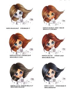 an anime character's hair styles and their meanings in english, chinese, and japanese