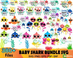 baby shark bundle svg files