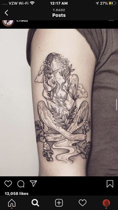 a woman's arm with a tattoo on it