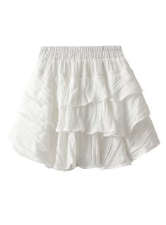 High Waist Mini Cake Skirt Japanese Harajuku Fashion, White Ruffle Skirt, Cute Korean Fashion, Ruffle Skirts, Girls Y2k, Short Summer Skirts, Short Cake, Red Plaid Skirt, Skirts Short