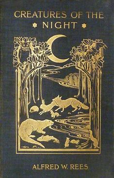 an old book with the title'creatures of the night '