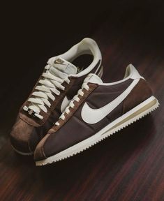 Nike Cortez|  Baroque Brown (Women's) Air Jordan Shoes For Women, Women Nike Dunks, Nike Cortez Mens, Nike Dunks Outfit, Cortez Nike, Wallpaper Nike, Sb Nike, Women Jordans