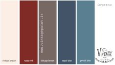 the color scheme for an interior painting project, with different shades and colors to choose from