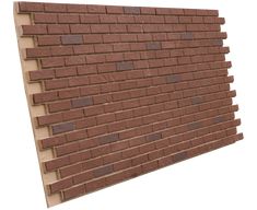 a brick wall is shown with brown bricks on the top and bottom part, as well as two different colors