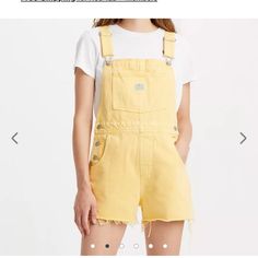 Brand New!! Levi’s Amber Yellow Short Overalls. Size Xl Shortalls. Moving Sale! Make Me An Offer. Everything Must Go Yellow Overalls Shorts, Yellow Overalls, Overalls Shorts, Short Overalls, Levis Pants, Black Overalls, Yellow Short, Yellow Shorts, Christian Bible