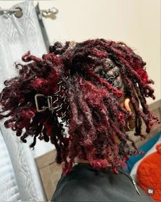 Red H, Dreadlock Hairstyles For Men, Beautiful Dreadlocks, Short Locs Hairstyles, Dreadlock Styles, Dyed Hair Inspiration, Dreads Styles, Hair Twist Styles, Pretty Braided Hairstyles